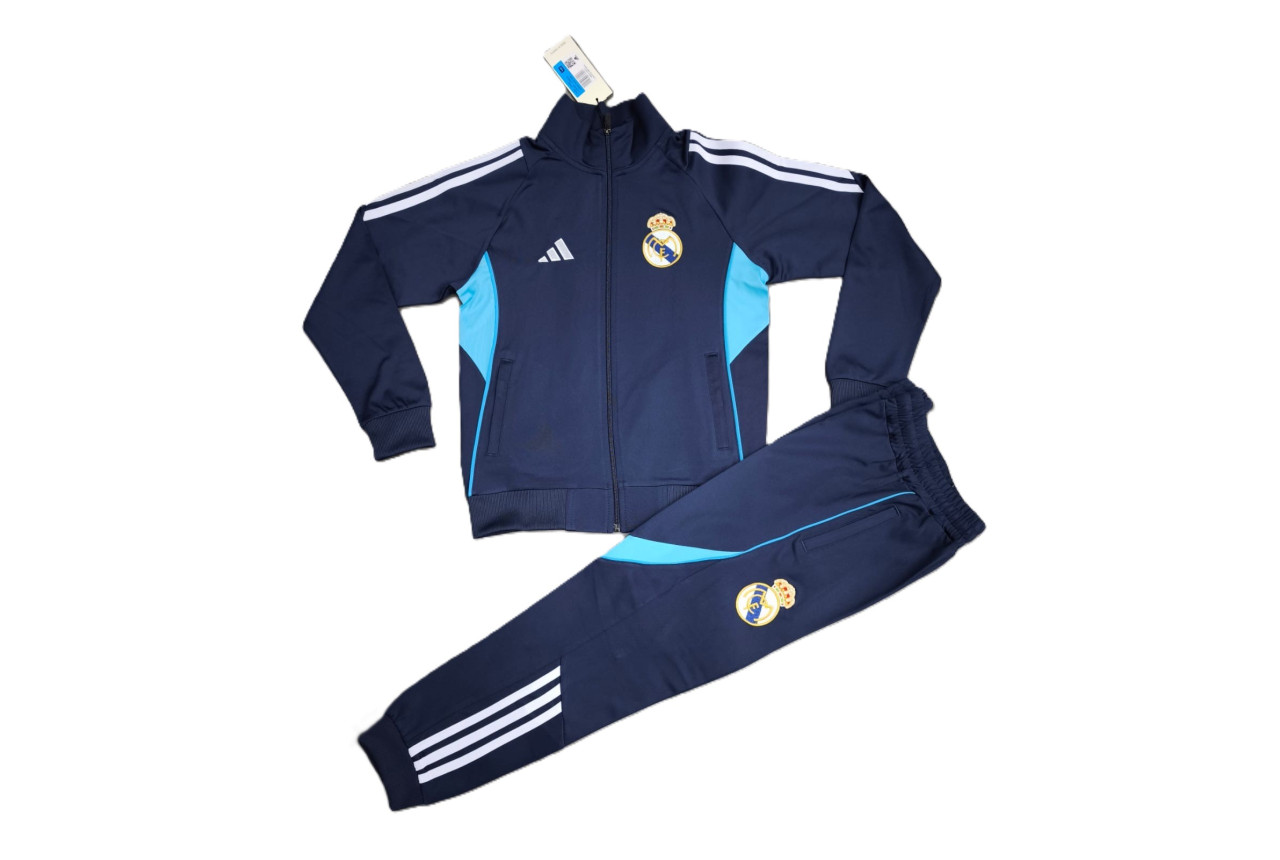 8443 Детски футболен екип Real Madrid тъмно синьо светло синьо