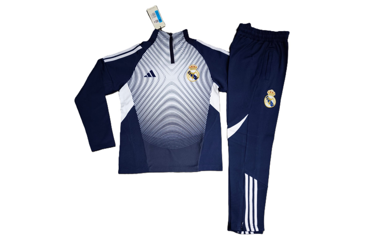 8428 Детски футболен екип тренировъчен Real Madrid тъмно синьо
