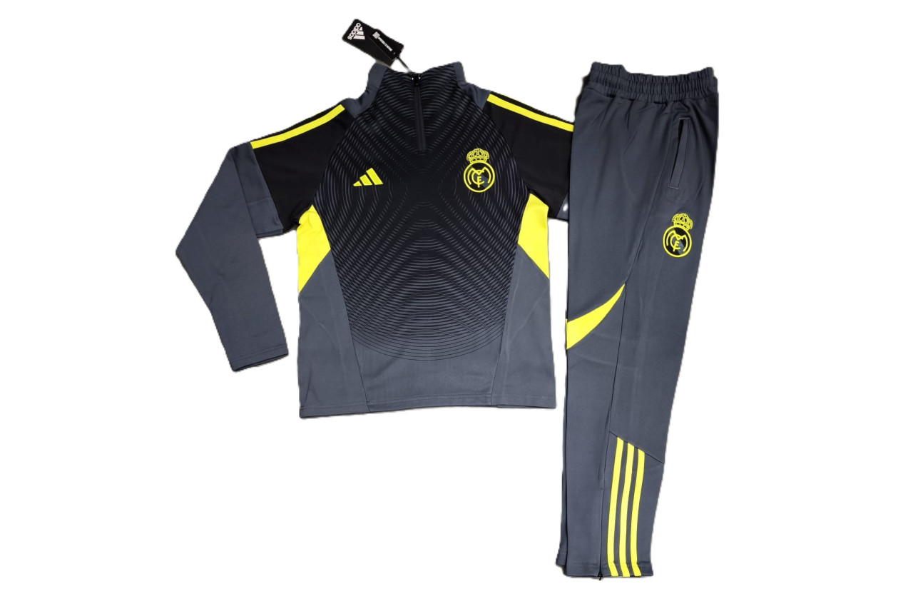 8430 Детски футболен екип тренировъчен Real Madrid сиво жълто