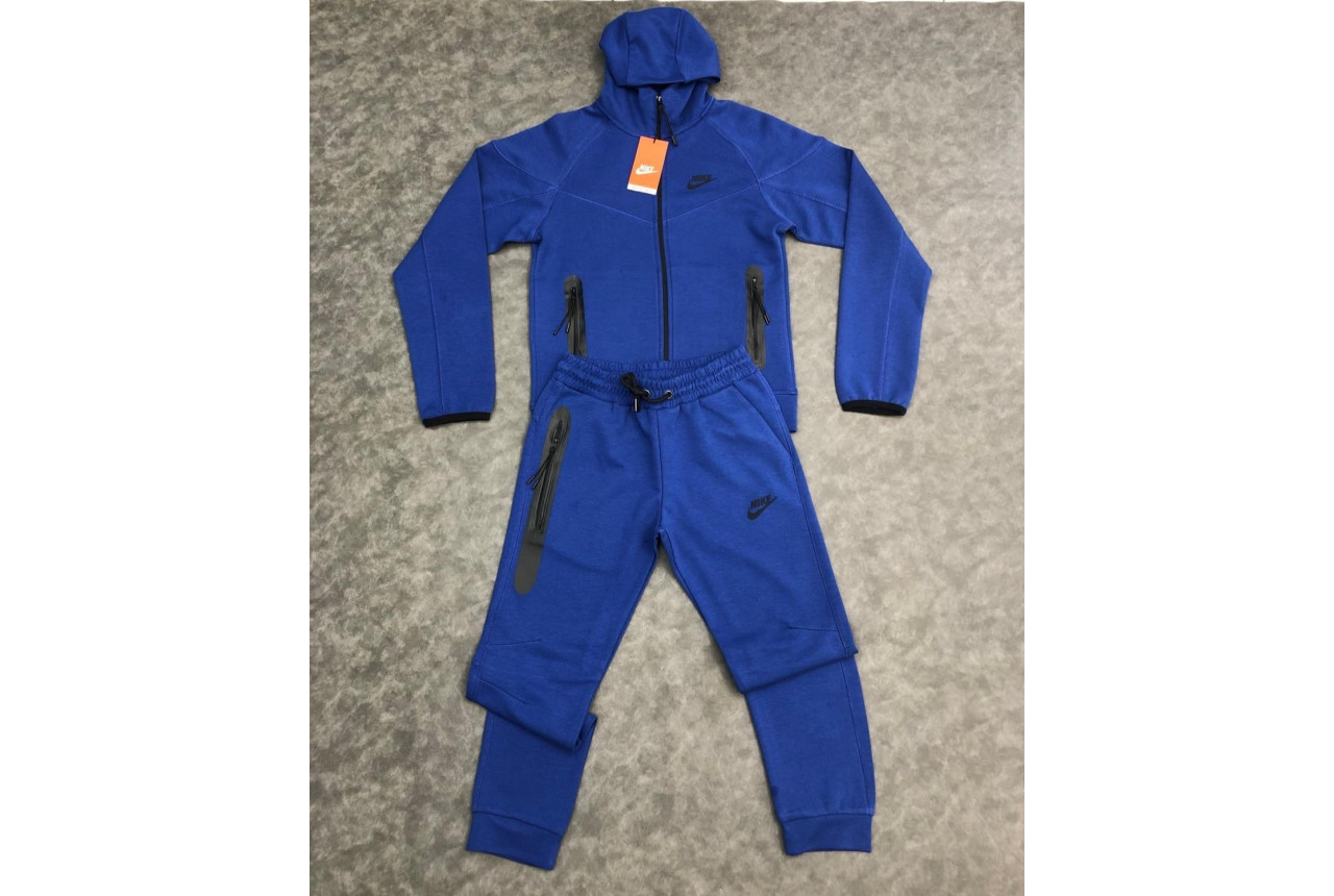 8343 Детски екип Tech Fleece син